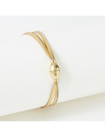 FLOWERS FOR ZOÉ Bracelet Nolah Metallic Gold