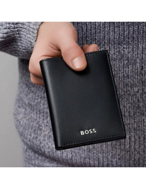 HUGO BOSS Porte-Cartes Double Classic Smooth Black