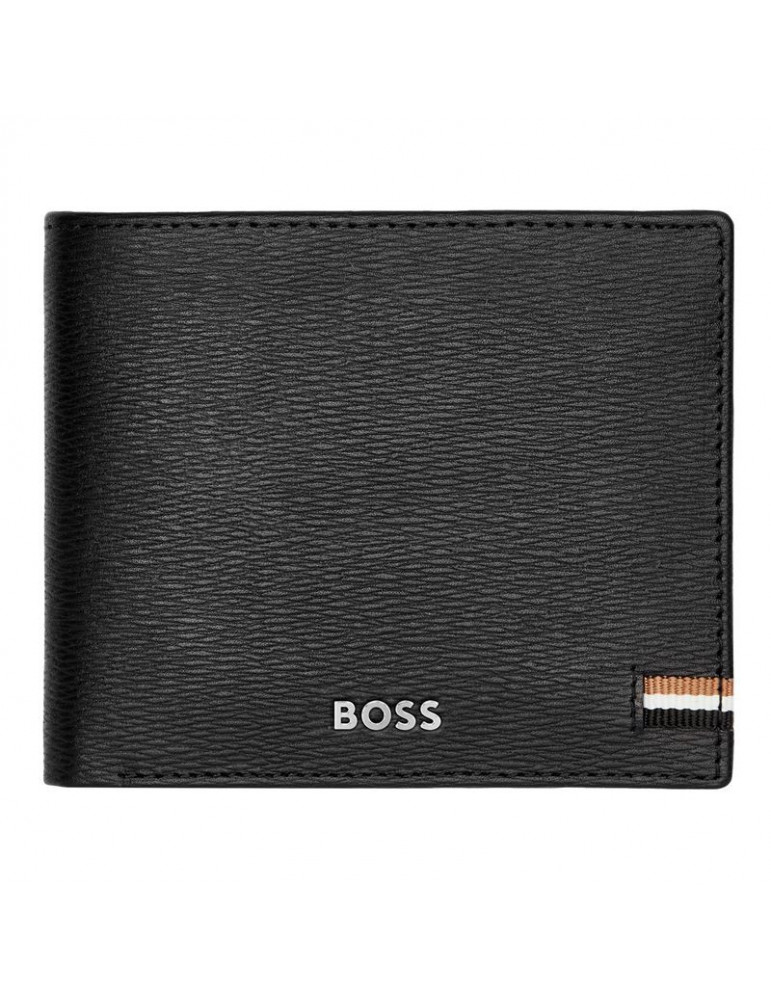 HUGO BOSS Portefeuille Flap Iconic Black HUGO BOSS Portefeuille Flap Iconic Black