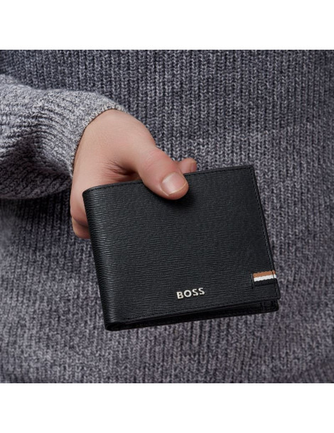 HUGO BOSS Portefeuille Flap Iconic Black HUGO BOSS Portefeuille Flap Iconic Black