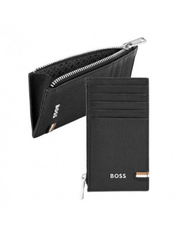 HUGO BOSS Porte-Cartes Zip Iconic Black