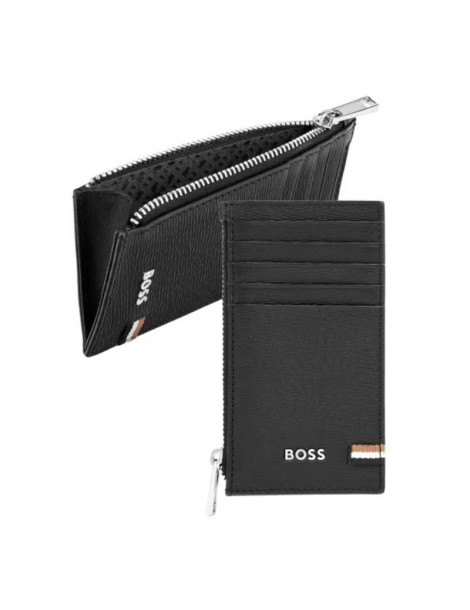 HUGO BOSS Porte-Cartes Zip Iconic Black