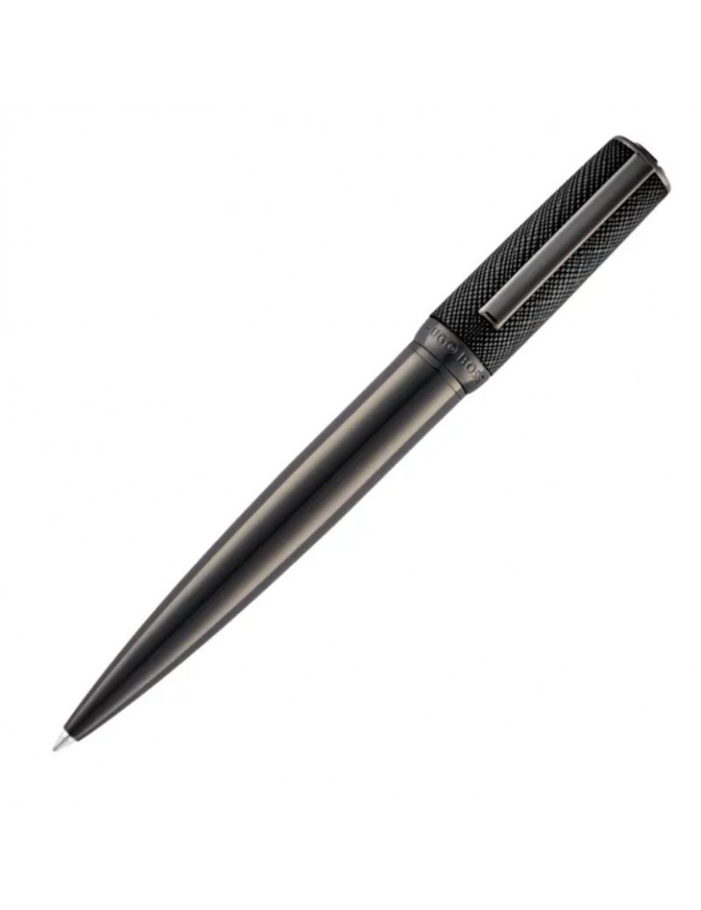 HUGO BOSS Stylo Bille Double B Saffiano Black