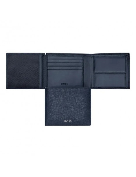 HUGO BOSS Portefeuille Flap Classic Grained Navy