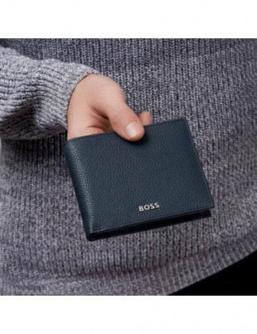 HUGO BOSS Portefeuille Flap Classic Grained Navy