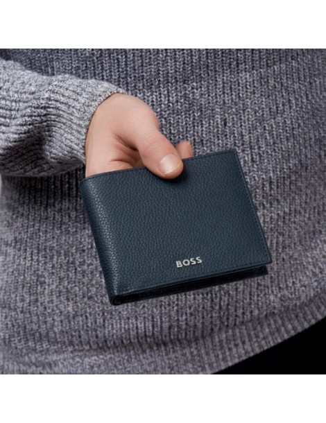 HUGO BOSS Portefeuille Flap Classic Grained Navy
