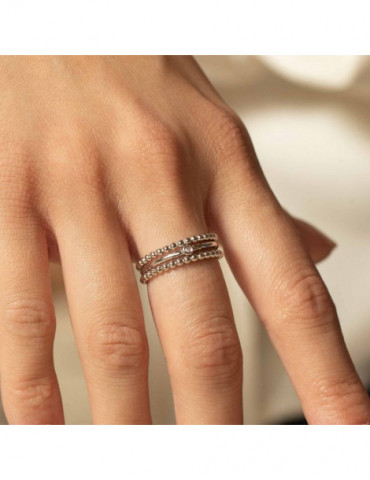 LA GARÇONNE Bague Petite Semaine Perlée