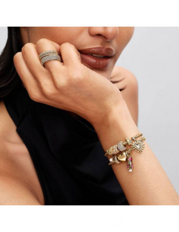 PANDORA Charm Cœur Enveloppant Doré
