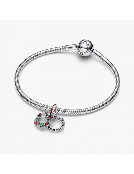 PANDORA Charm Pendant Double Couronne de Noël