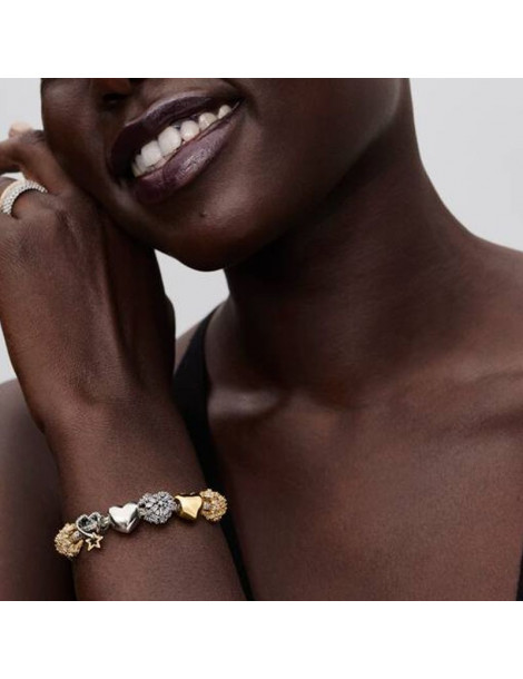 PANDORA Charm Cœur Scintillant Doré