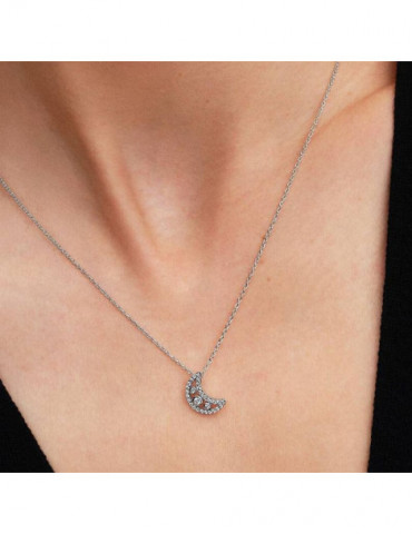 PANDORA Collier À Pendentif Croissant De Lune