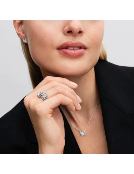 PANDORA Collier À Pendentif Halo