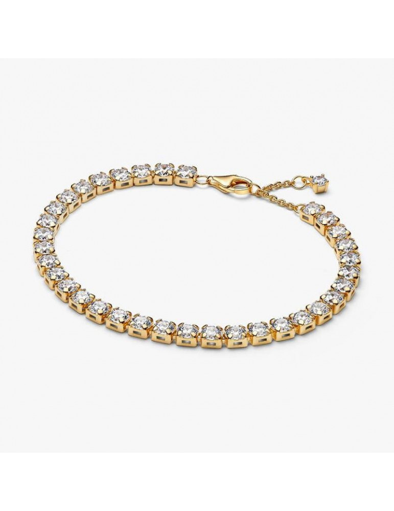 PANDORA Bracelet Rivière Audacieux Scintillant Doré