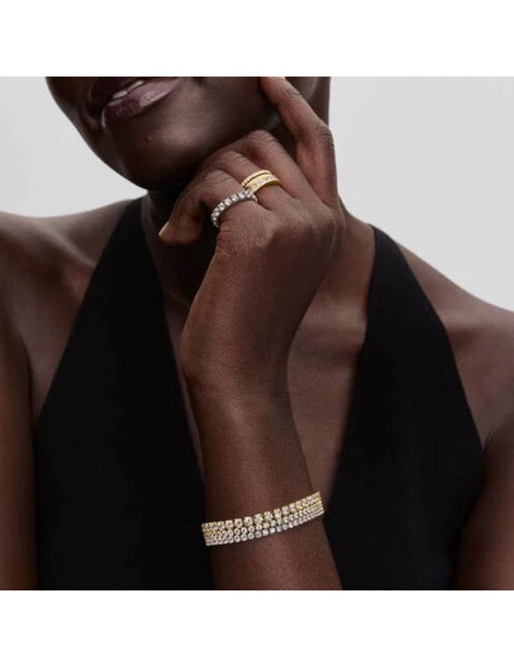 PANDORA Bracelet Rivière Audacieux Scintillant Doré