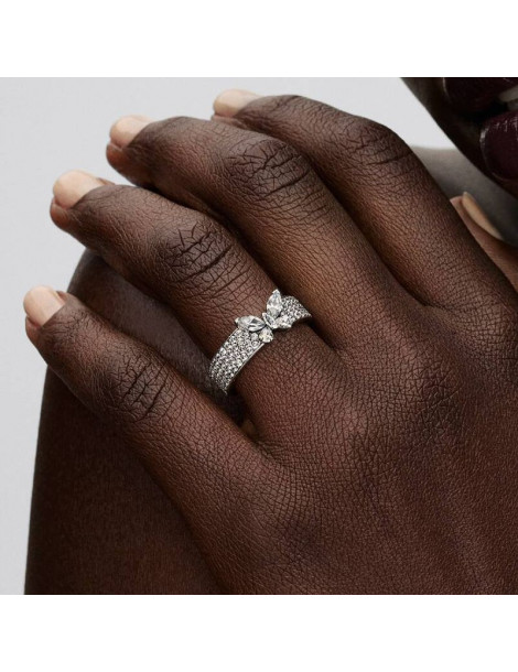 PANDORA Bague Cocktail Papillon Scintillant