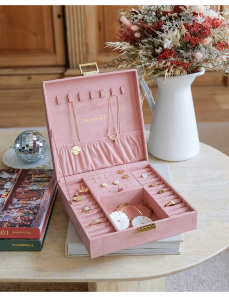 MAISON SCARLETT Boîte À bijoux Anne Velours - Rose