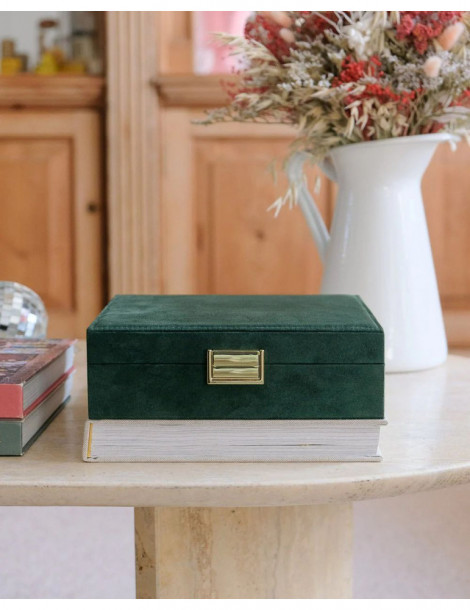 MAISON SCARLETT Boîte À bijoux Anne Velours - Vert