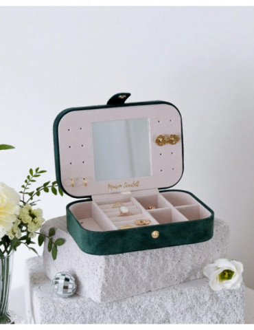 MAISON SCARLETT Boîte À Bijoux Brigitte Velours - Vert