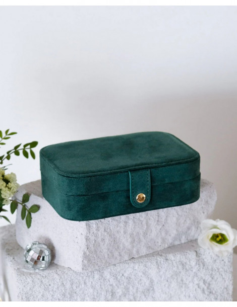 MAISON SCARLETT Boîte À Bijoux Brigitte Velours - Vert