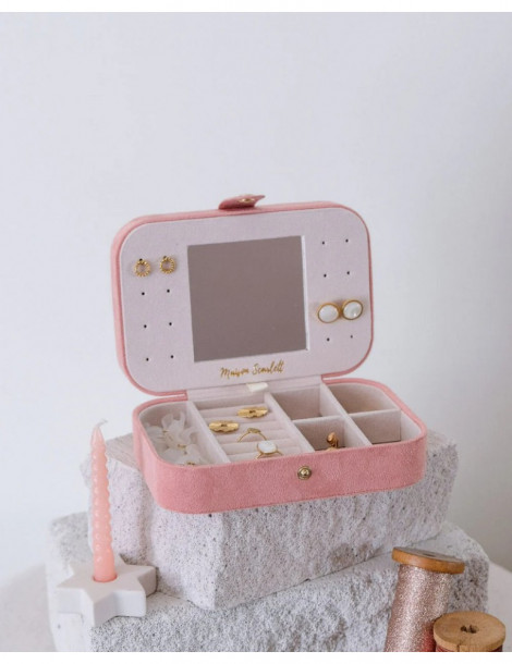 MAISON SCARLETT Boîte À Bijoux Brigitte Velours - Rose