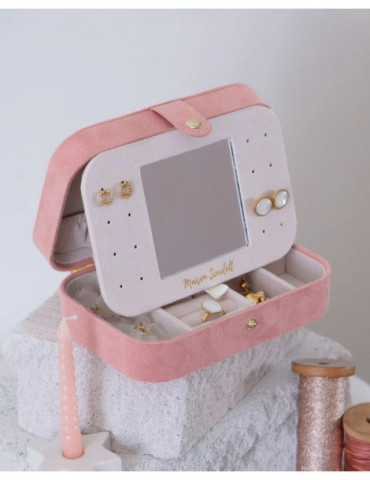 MAISON SCARLETT Boîte À Bijoux Brigitte Velours - Rose