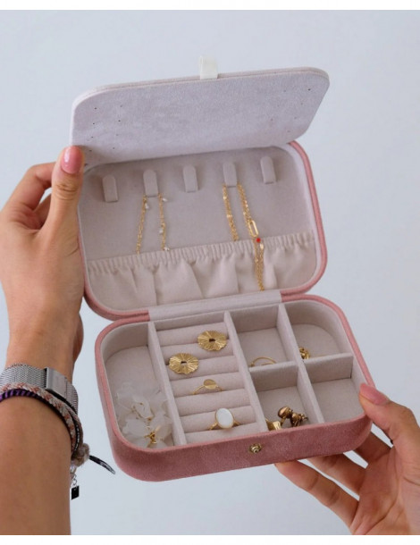 MAISON SCARLETT Boîte À Bijoux Brigitte Velours - Rose