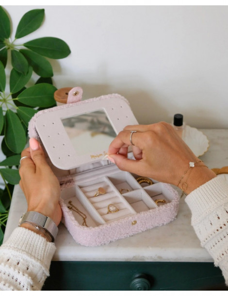 MAISON SCARLETT Boîte À Bijoux Brigitte Moumoute - Rose