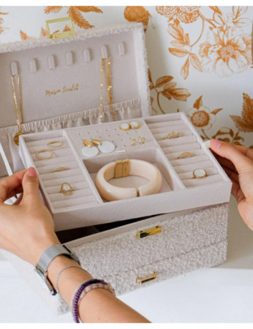 MAISON SCARLETT Boîte À Bijoux Denise Moumoute - Blanc