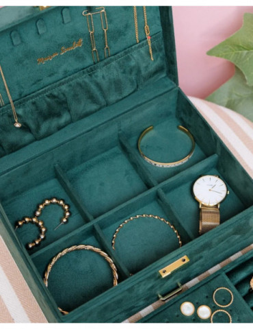 MAISON SCARLETT Boîte À Bijoux Denise Velours - Vert
