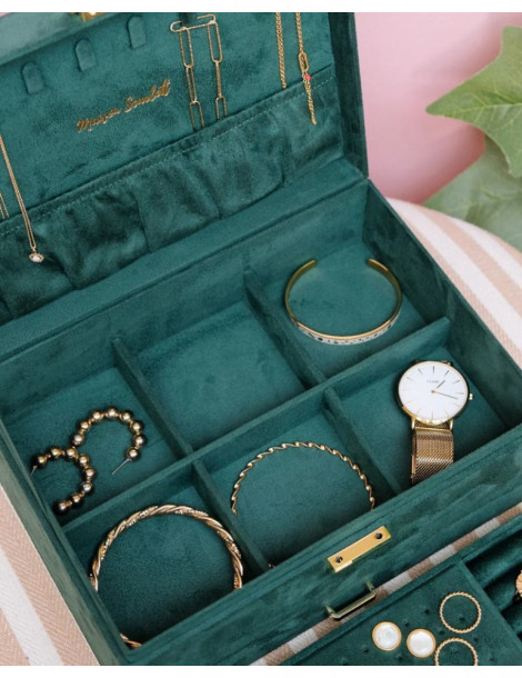 MAISON SCARLETT Boîte À Bijoux Denise Velours - Vert
