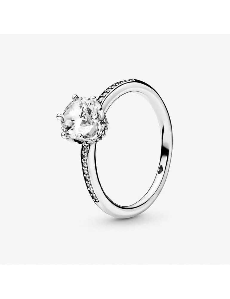 PANDORA Bague Couronne Etincelante Incolore