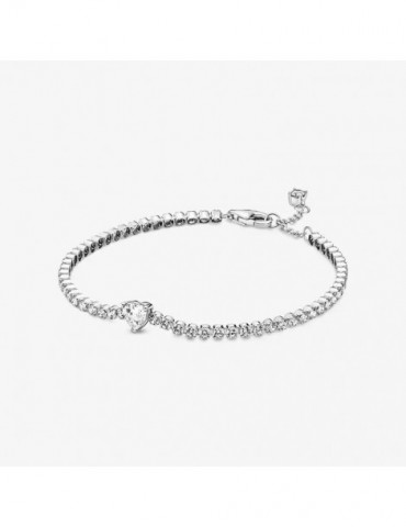 PANDORA Bracelet Rivière Coeur Scintillant