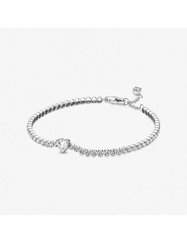 PANDORA Bracelet Rivière Coeur Scintillant