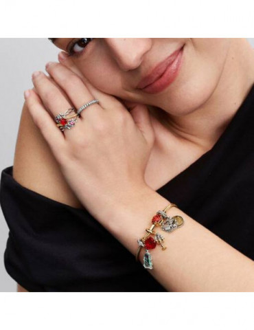 PANDORA Bague La Belle et La Bête Rose Disney