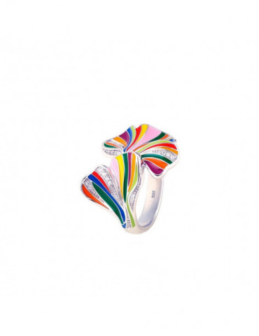 UNA STORIA Bague Ginkgo