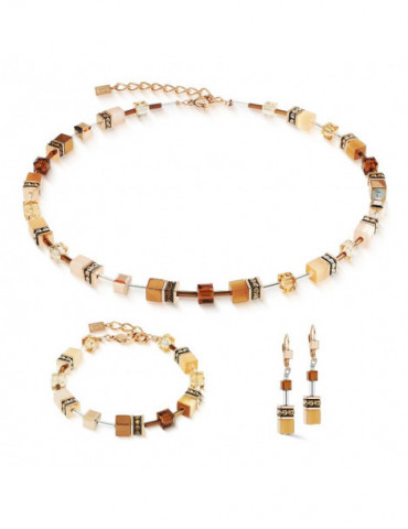 COEUR DE LION Collier GeoCUBE® Iconic Mocha Mousse