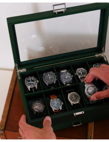 MAISON SCARLETT Boîte À Montres Jean Imitation Cuir - Noir