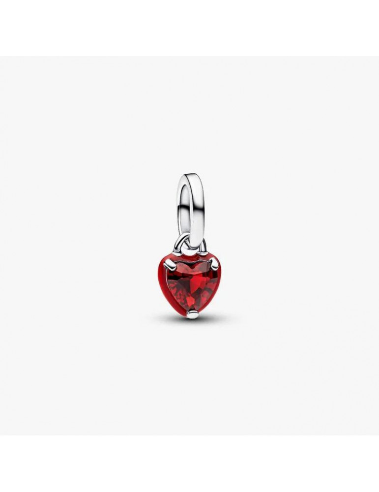 PANDORA Mini Dangle Cœur Chakra Rouge