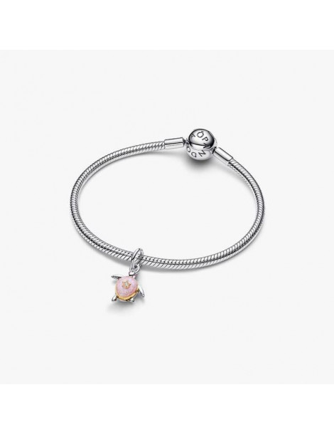 PANDORA Charm Pendant 2026 Diamant de Synthèse et Tortue de Mer Rose
