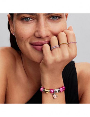 PANDORA Charm Pendant 2026 Diamant de Synthèse et Tortue de Mer Rose