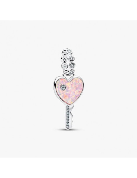 PANDORA Charm Pendant Clé Cœur Opalescent