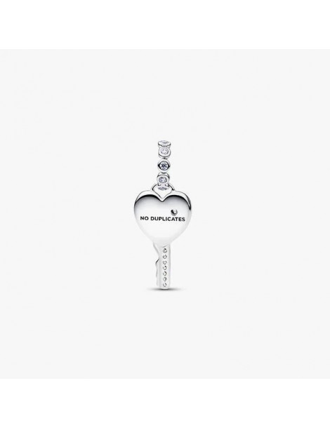 PANDORA Charm Pendant Clé Cœur Opalescent