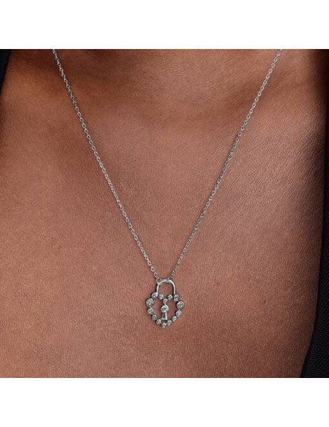 PANDORA Collier Cadenas Cœur Scintillant