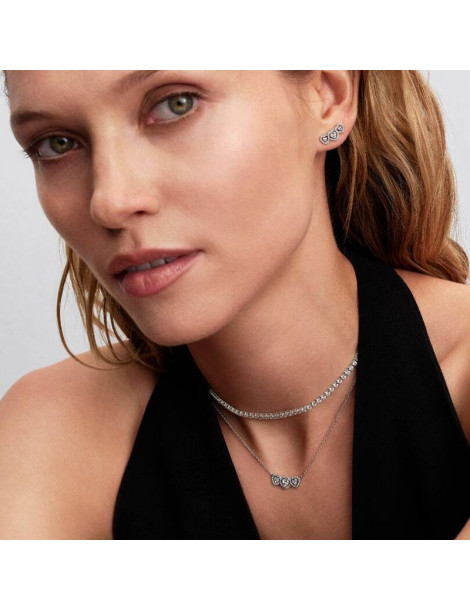 PANDORA Collier Trilogie de Cœurs Halo