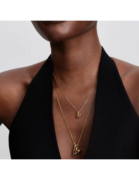 PANDORA Collier Cœur Organique - Petit Modèle