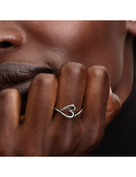 PANDORA Bague Cœur Organique - Petit Modèle