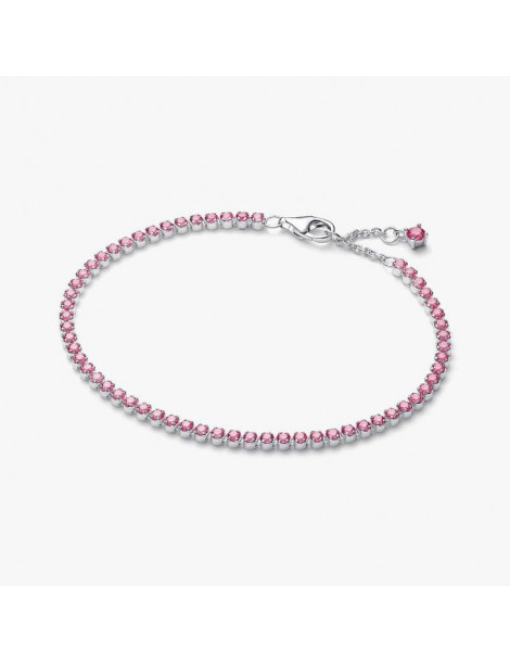 PANDORA Bracelet Rivière Rose Scintillant - Petit Modèle