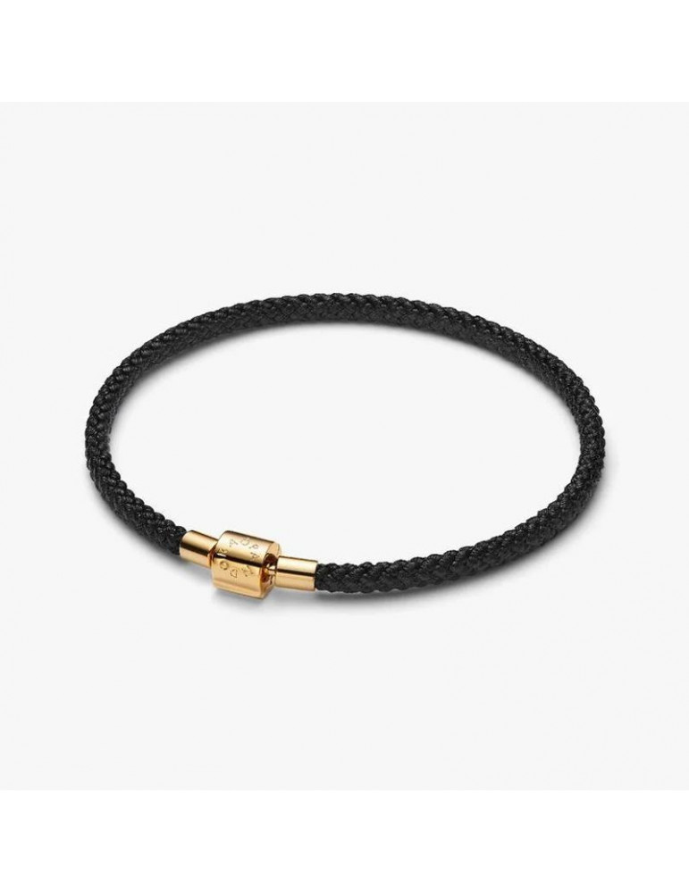 PANDORA Bracelet Cordon Noir Brillant