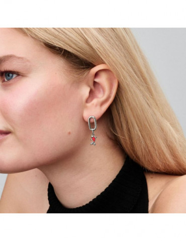 PANDORA Mini Dangle Carpe Koï Verre de Murano Rouge