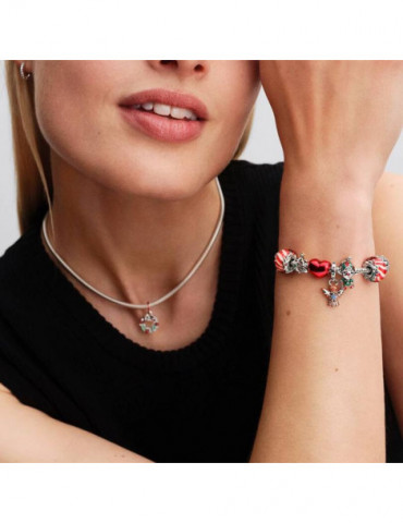 PANDORA Charm Pendant Double Couronne de Noël